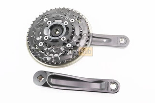 Шатуни "квадрат" 170мм, 42.32.22T MTB, алюмінієві, чорні ACERA FC-M361