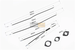 Трос гальмівний BMX задній з Gyro Rotor, тип 2