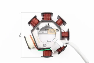 Статор магнето (генератора) (7 катушек разъем "мама/мама 4+3")