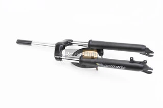 Вилка 24" амортизаційна, без різьби 1-1/8" (28,6мм), шток 240мм, з ходом 50мм, V/Disk-brake, чорна ES-226