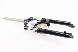 Вилка 24" амортизаційна, без різьби 1-1/8" (28,6мм), шток 260мм, з ходом 70мм, V/Disk-brake, чорна LJ-535