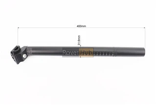 Труба сидіння MTB 31,6х400мм, алюмінієва, чорна