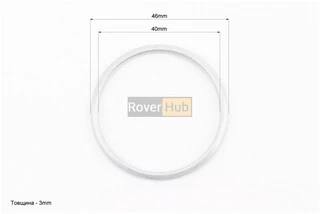 Прокладка коліна глушника, d-46x3mm, (алюміній)