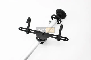 Підставка під 2 велосипеди телескопічна 1,8-3м, регульований кут нахилу велосипеда, алюмінієва, сіра HS-051