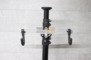 Подставка под 2 велосипеда телескопическая 1,7-4м, алюминиевая, чёрная