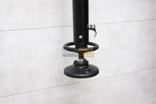 Подставка под 2 велосипеда телескопическая 1,7-4м, алюминиевая, чёрная