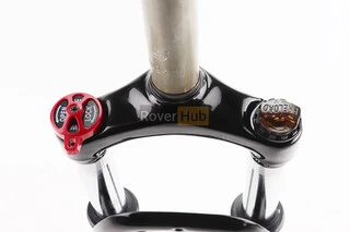 Вилка 26 "амортизаційна, без різьби 1-1/8" (28,6мм), шток 260мм, з ходом 75мм, V/Disk-brake, M Lockout, чорна LJ-641(сталева