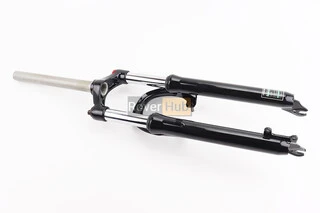 Вилка 26 "амортизаційна, без різьби 1-1/8" (28,6мм), шток 260мм, з ходом 75мм, V/Disk-brake, M Lockout, чорна LJ-536