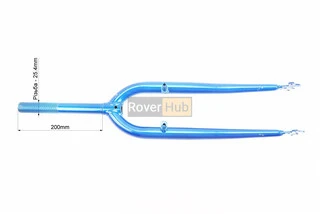 Вилка 26" с резьбой 1" (25,4мм), шток 200мм, V-brake, синяя