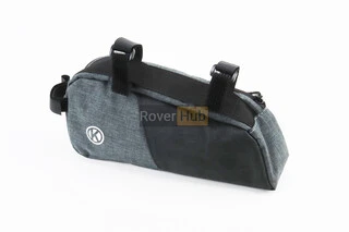 Сумка на раму 250х110х60мм, крепл. на липучке, серо-чёрная