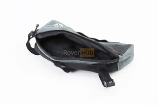 Сумка на раму 250х110х60мм, крепл. на липучке, серо-чёрная