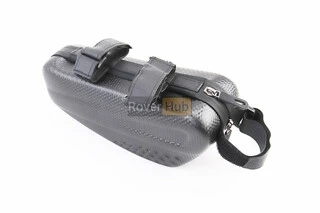 Сумка на раму (жёсткий чехол) 220х90х85мм, крепл. на липучке, влагозащитная, "карбон"