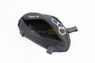 Сумка передняя под раму треугольная 280х135х60мм, крепл. на липучке, влагозащитная, чёрная