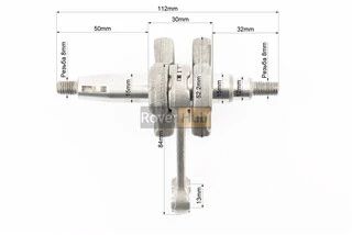 Коленвал 1E40F шатун - черный