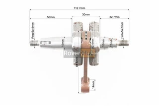 Коленвал 1E44F шатун - желтый