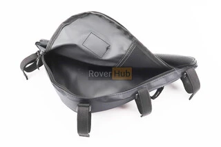 Сумка під раму трикутна 3500х260х200мм, кріпл. на липучці, вологозахисна, світловідбиваючі смуги, чорна