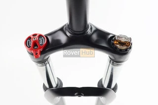 Вилка 27,5" амортизаційна, без різьби 1-1/8" (28,6мм), шток 200мм, з ходом 80мм, Disk-brake, M Lockout, чорна FRK-27