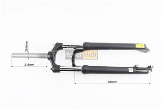 Вилка 29" амортизаційна, без різьби 1-1/8" (28,6мм), шток 215мм, з ходом 100мм, Disk-brake, пружинно-оливна, виносний Lockout,