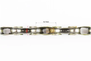 Ланцюг приводний 1/2х5/64х114L 10 швидкостей, сріблясто-чорний DECA-101
