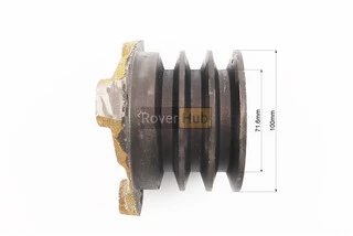 Шків 3-х пазний D-100mm (три пази під ремінь SPB) Lотв.-107mm