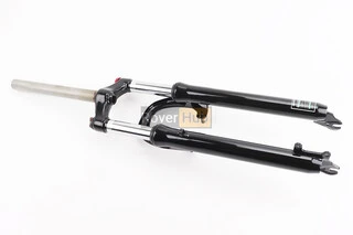 Вилка 29 "амортизаційна, без різьби 1-1/8" (28,6мм), шток 260мм, з ходом 75мм, V/Disk-brake, M Lockout, чорна LJ-641(сталева