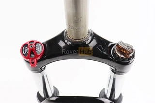 Вилка 29 "амортизаційна, без різьби 1-1/8" (28,6мм), шток 260мм, з ходом 75мм, V/Disk-brake, M Lockout, чорна LJ-641(сталева