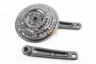 Шатуны "квадрат" 170мм, 42.34.24T MTB, алюминиевые, чёрные MA14-311AP