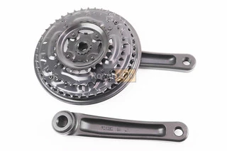 Шатуны "квадрат" 170мм, 42.34.24T MTB, алюминиевые, чёрные MA16-311AP