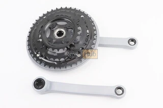 Шатуни "квадрат" 170мм, 42.34.24T MTB, сіро-сині GR 02 (вузький), (можливі потертості)