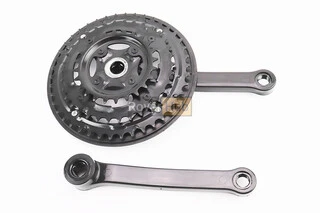 Шатуны "квадрат" 170мм, 42.34.24T MTB, чёрные BL 02 (узкий), (возможны потертости)