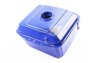 Бак паливний R190N, 270x210x165mm, потайна горловина, отвір під кран паливний, СИНІЙ