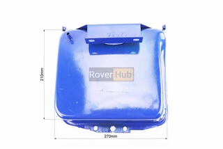 Бак паливний R190N, 270x210x165mm, потайна горловина, отвір під кран паливний, СИНІЙ