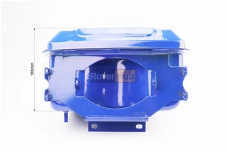 Бак паливний R190N, 270x210x165mm, потайна горловина, отвір під кран паливний, СИНІЙ