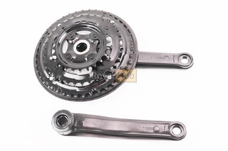 Шатуны "квадрат" 170мм, 42.34.24T MTB, черные GR 02 (возможны потертости)