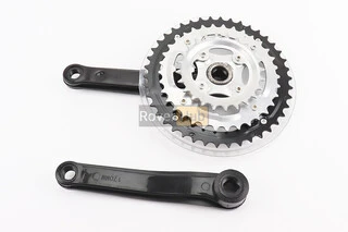 Шатуни "квадрат" 170мм, 42.34.24T MTB, чорні MAP-501 (можливі подряпини)