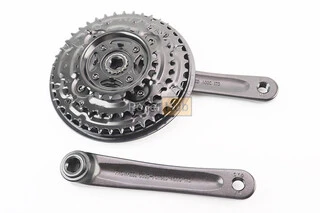 Шатуны "квадрат" 175мм, 42.34.24T MTB, алюминиевые, чёрные MA-AC49