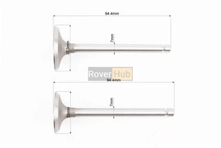 Клапан впускной (h-94,4; D-37,3; d-7), выпускной (h-94,4; D-33; d-7) к-кт 2шт 188F