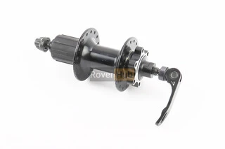 Втулка задня MTB алюмінієва 14Gx32H під касету 8-11зв, Disk-brake, 2 пром-підшипники 6200 2RS, кріпл. ексцентрик, чорна FB-A291В