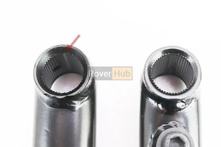 Шатуны "шлицы 48T-19мм" 175мм BMX, чёрные KL-8800S