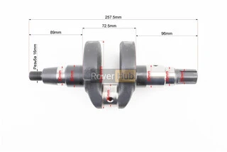 Коленвал 178FA ZUBR (Dшейки-36mm, H-104,9mm) под шлиц