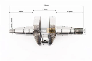 Коленвал 178FA ZUBR (Dшейки-38mm, H-103mm) под шлиц