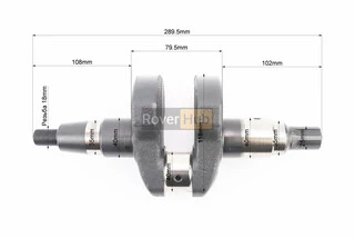 Коленвал 186FA Витязь/Кама (Dшейки-40mm, H-118mm) под шлиц