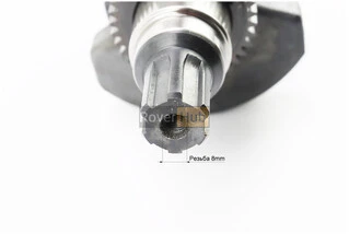 Колінвал 186F (Dшийки-40mm, H-118,0mm) під шліц + шестерні + підшипник, запресований