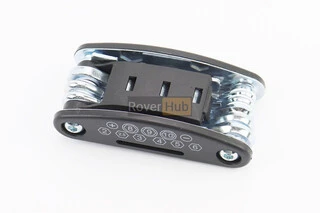 Ключ-набір 15 предметів (шестигранники 2,2.5,3,4,5,6 мм, спицевий ключ, викрутки пряма та фігурна, головки 8,9,10 мм, гайкові