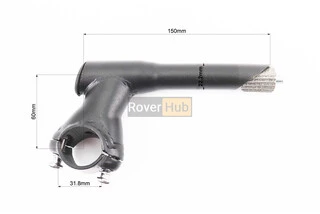 Винос керма MTB 22,2х31,8х60х150мм, чорний HS059