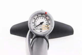 Насос ручний "підлоговий" з манометром 160 psi/11 bar, під штуцера Schrader&amp;Presta, GF-43P