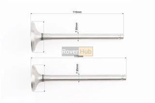 Клапан впускний (h-115; D-39; d-7,95), випускний (h-115; D-33; d-7,95) к-кт R185N/R190N/R192N
