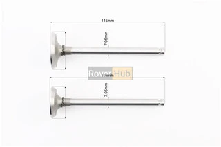 Клапан впускний (h-115; D-39; d-7,95), випускний (h-115; D-33; d-7,95) + клапанний механізм к-кт R185N/R190N/R192N