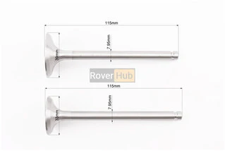 Клапан впускний (h-115; D-39; d-7,95), випускний (h-115; D-33; d-7,95) + клапанний механізм к-кт R185N/R190N/R192N