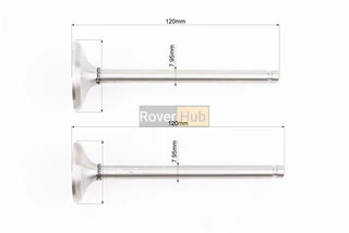 Клапан впускний (h-120; D-42; d-7,95), випускний (h-120; D-36; d-7,95) к-кт R195NM